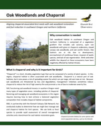 KBO 2017 Oak woodlands and chaparral DST v3.1 cover page 72ppi 2.8x3.6